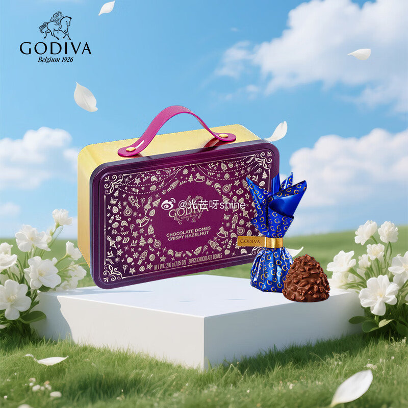 歌帝梵 脆糖榛果巧克力旅行箱铁盒(20颗装) 砸5劵【44】买一送一 或多拍用商品下300-50更低...